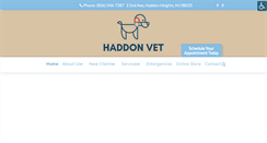 Desktop Screenshot of haddonvetclinic.com