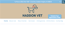 Tablet Screenshot of haddonvetclinic.com